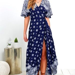 Lulus Maxi Kimono Dress